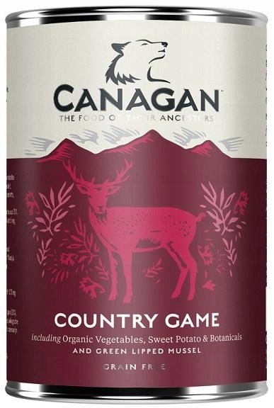 Zestaw Canagan Country Game 12X400g Karma Mokra dla Psa Dziczyzna Kaczka Gęś