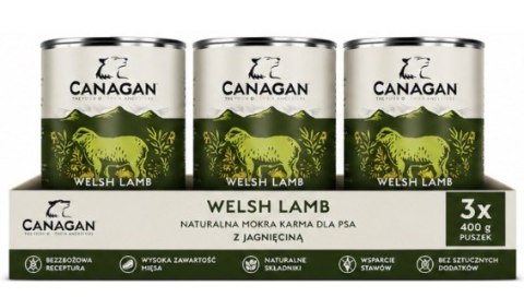 Zestaw Canagan Lamb Casserole 3x400g Karma Mokra dla Psa Jagnięcina