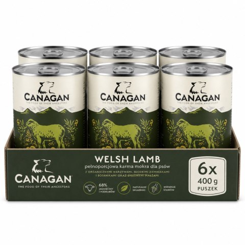 Zestaw Canagan Lamb Casserole 6x400g Karma Mokra dla Psa Jagnięcina