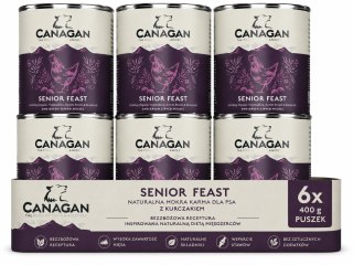 Zestaw Canagan Senior Feast 6X400g Karma Mokra dla Starszego Psa Bezzbożowa