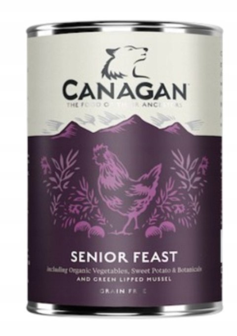Zestaw Canagan Senior Feast 6X400g Karma Mokra dla Starszego Psa Bezzbożowa