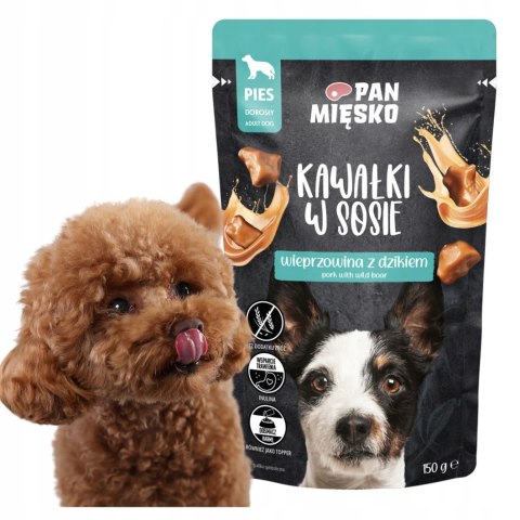 Zestaw Pan Mięsko saszetka Wieprzowina z dzikiem (dorosły) 10x150 g