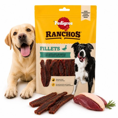 Zestaw Pedigree Ranchos Fillets kaczka kurczak 2x180g