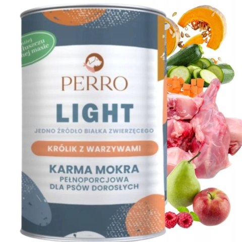 Zestaw Perro Light Królik 6x400g