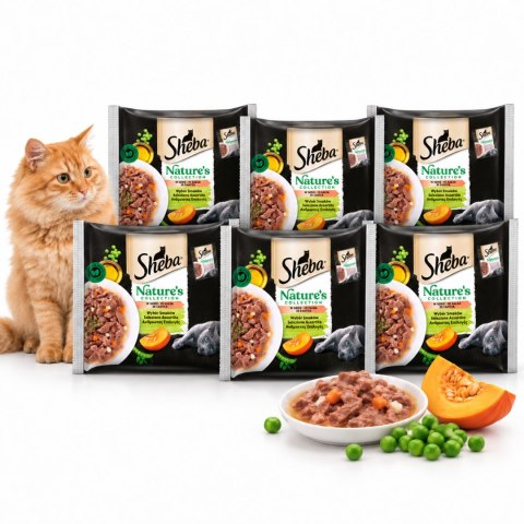 Zestaw SHEBA Nature's Collection Wybór Smaków saszetka 24x85g Z DYNIĄ