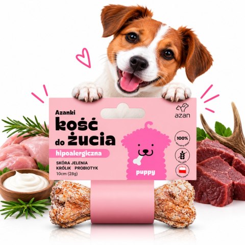 AZANKI PUPPY ZESTAW 4 KOŚCI DO ŻUCIA