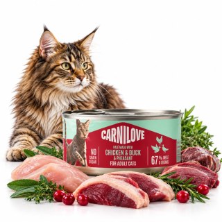 CARNILOVE CAT CAN CHICKEN DUCK&PHEASANT 100g