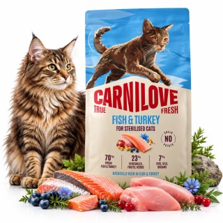 CARNILOVE CAT TRUE FRESH FISH&TURKEY STERILI 400g