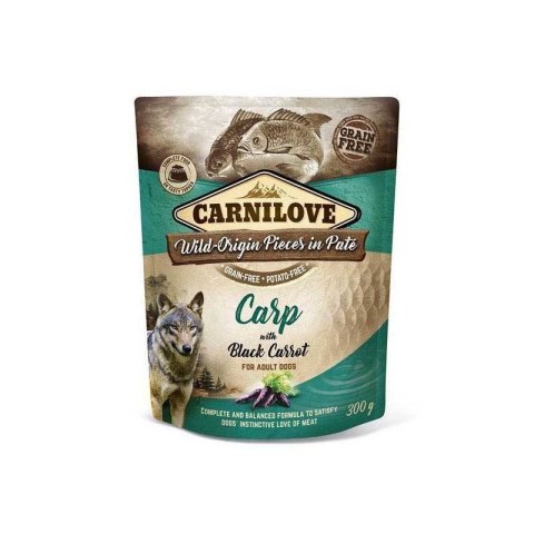 CARNILOVE DOG POUCH CARP BLACK CARROT KARMA KARP Z CZARNĄ MARCHWIĄ