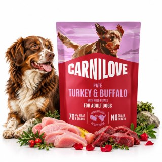 CARNILOVE DOG POUCH TURKEY&BUFFALO 300g