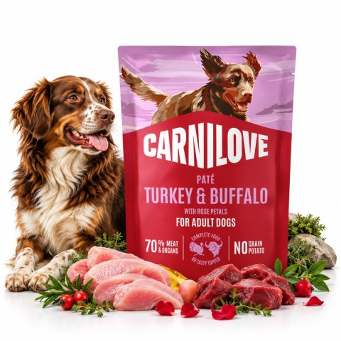 CARNILOVE DOG POUCH TURKEY&BUFFALO 300g
