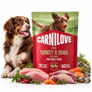 CARNILOVE DOG POUCH TURKEY&QUAIL 300g