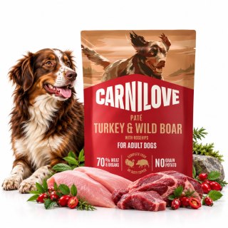 CARNILOVE DOG POUCH TURKEY&WILDBOAR 300g