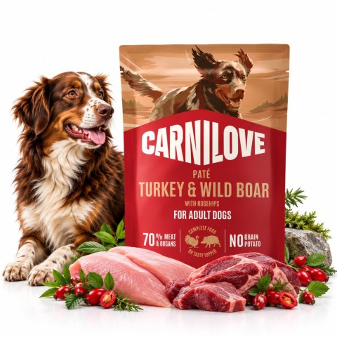 CARNILOVE DOG POUCH TURKEY&WILDBOAR 300g