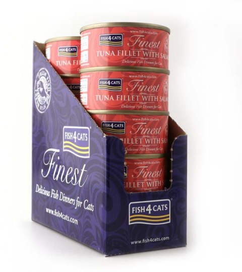 Fish4Cats TUNA FILLET WITH SALMON Filety Tuńczyka z Łososiem 70g dla kota