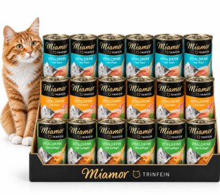 MIAMOR VITALDRINK MIX SMAKÓW napój dla wybrednych kotów zupa 24 x 135ml