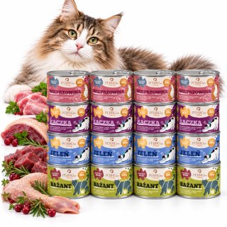 PERRO CATERING 12x185 zestaw mokrych karm dla kota wybrednego