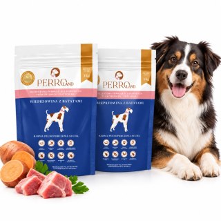 Perro Wieprzowina z batatami 2X1 kg karma sucha bezzbożowa dla psa