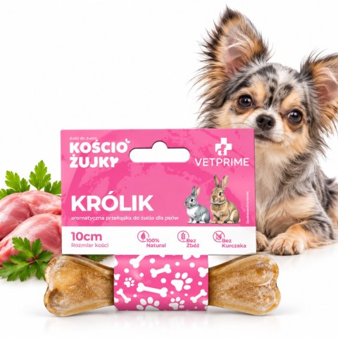 VETPRIME KościoŻujki MIX 3x10cm 105g Gryzaki Kości dla Psa Kaczka Królik Owca