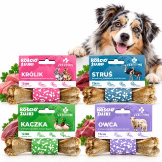 VETPRIME KościoŻujki MIX 4 Smaki Kość Gryzak dla Psa 12cm 55g Naturalny