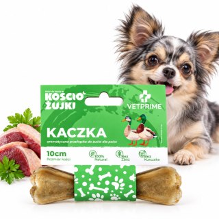 VETPRIME KościoŻujki z Kaczką Kość Gryzak dla Psa 10cm 35g Naturalny