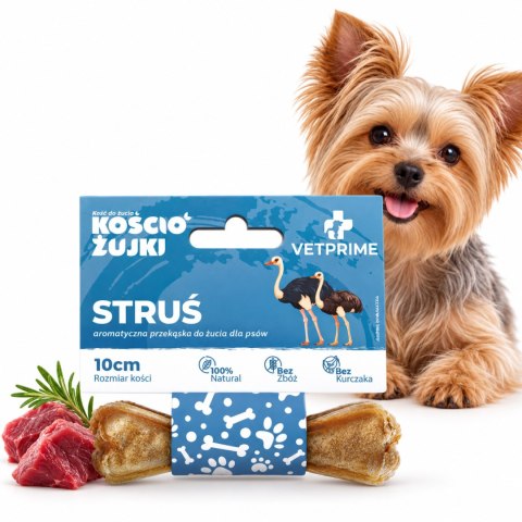 VETPRIME KościoŻujki z Królikiem Kość Gryzak dla Psa 10cm 35g Naturalny
