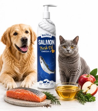 Zestaw Baltica olej z łososia Salmon Fresh Oil 5x200ml OMEGA-3 ZDROWIE I WITALNOŚĆ