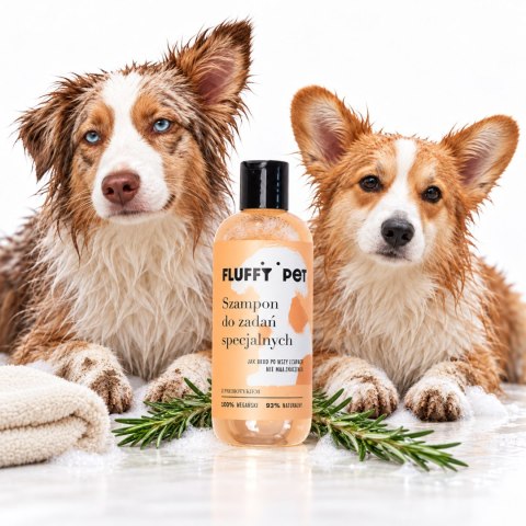 Zestaw Fluffy SPA naturalna pielęgnacja psa - szampon spray spacerowy masełko