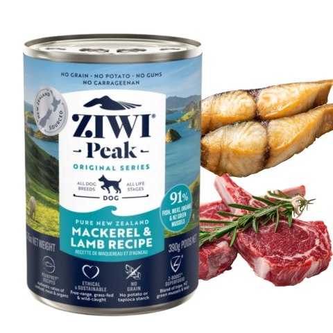 Ziwi Peak Makrela i Jagnięcina 390g