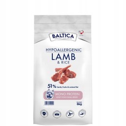 BALTICA Adult Lamb&Rice Hypoallergenic 6kg S rasy małe