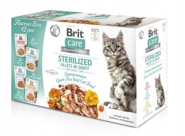 Brit Care Cat Sterilized Flavour Box Pouch 12x85g