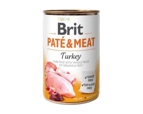 Brit PATE MEAT TURKEY 400