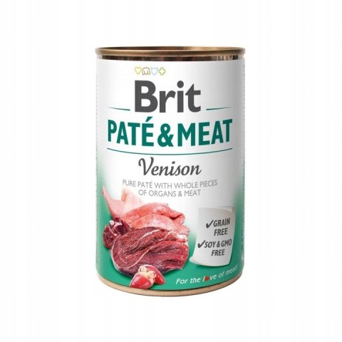 Brit PATE MEAT VENISON 400
