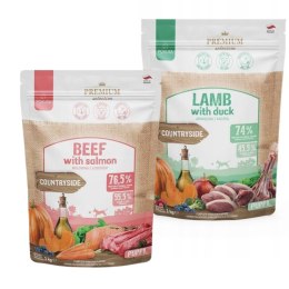 POKUSA PUPPY KARMA DLA SZCZENIĄT BEEF&SALMOM + LAMB&DUCK 2X1KG