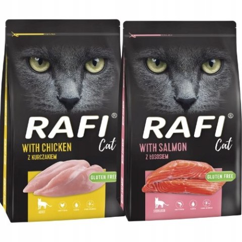 Rafi Cat Dla kota 2x7kg Łosoś Kurczak Sterilised