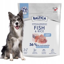 Baltica Adult Fish&Rice Light M 1kg RASY ŚREDNIE