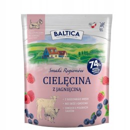 Baltica Cielęcina z jagnięciną XS/S 1kg karma dla psów dorosłych
