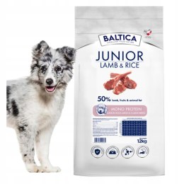 Baltica Junior Lamb&Rice 12kg JAGNIĘCINA Z RYŻEM DLA SZCZENIĄT