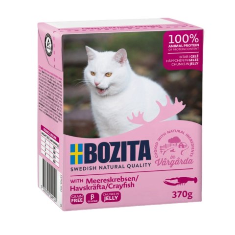 BOZITA FELINE KARTONIK 370G KAWAŁKI W GALARECIE Z RAKAMI