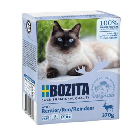 BOZITA FELINE KARTONIK 370G KAWAŁKI W SOSIE Z RENIFEREM