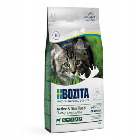 Bozita Active & Sterilised Grain Free Lamb 10kg koty po sterylizacji