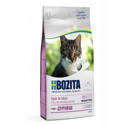 Bozita Hair & Skin Wheat Free Salmon 10kg Łosoś lśniąca sierść