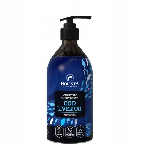HolistaPets Cod Liver Oil 500ml tran Baltica