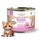 Karma mokra dla kotów Premium Selecion Quail/Przepiórka 200g Kitten